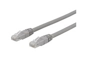 Netwerk - kabel - Deltaco patch cable - 1.5 m - grey - Grijs - 1m - TP-611AU