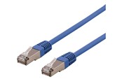 Netwerk - kabel - Deltaco STP-61BAU - patch cable - 1 m - blue - Blauw - 1m - STP-61BAU