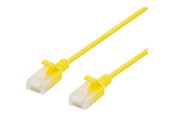Netwerk - kabel - Deltaco patch cable - 50 cm - yellow - Geel - 0.5m - UUTP-1013