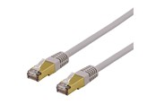 Netwerk - kabel - Deltaco SFTP-603AH - patch cable - 30 cm - grey - Grijs - 0.3m - SFTP-603AH