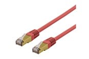 Netwerk - kabel - Deltaco SFTP-60RAH - patch cable - 50 cm - red - Rood - 0.5m - SFTP-60RAH