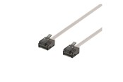Netwerk - kabel - Deltaco patch cable - 50 cm - grey - Grijs - 0.5m - UUTP-2010
