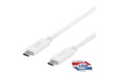 USB-kabel - Deltaco - USB-C cable - 24 pin USB-C to 24 pin USB-C - 1 m - USBC-1407M
