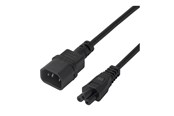 Voedingskabel (intern) - Deltaco - power cable - IEC 60320 C14 to IEC 60320 C5 - 2 m - 7333048060150