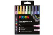 Schrijf- en tekengerei - POSCA marker sæt PC-3M 8 ass. Pastel farver - 401660