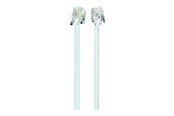 Netwerk - kabel - Gembird Cablexpert phone cable - 10 m - Wit - 10m - TC6P4C-10M