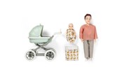 Dolls & Accessories - Lundby far m/baby i barnevogn aftageligt tøj - 18241