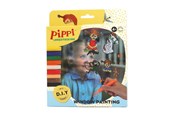 Creatief spelen - Pippi vinduesmaling m/9 tusser & 4 motiver - 18286