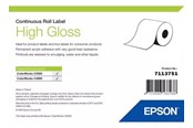 Papier, fotopapier en etiketten - Epson - continuous labels - high-glossy - 1 roll(s) - Roll (7.6 cm x 33 m) - 7113751