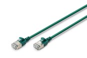 Netwerk - kabel - DIGITUS CAT 6A F-FTP Slim Patch Cord - Groen - 1meter - DK-1632-A-015S-G