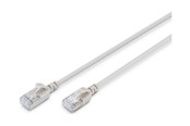 Netwerk - kabel - DIGITUS patch cable - 1 m - grey - Grijs - 1m - DK-1632-A-010S