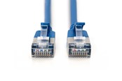Netwerk - kabel - DIGITUS CAT 6A F-FTP Slim Patch Cord - 0.5m - Blauw - 0.5m - DK-1632-A-005S-B