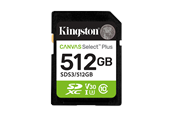 Geheugenkaart - Kingston Canvas Select Plus Gen3 SDXC - 150MB/s - 512GB - SDS3/512GB