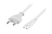 Voedingskabel (intern) - Deltaco DEL-109JA - power cable - Europlug to power IEC 60320 C7 - 1 m - DEL-109JA
