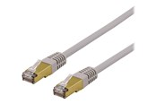 Netwerk - kabel - Deltaco patch cable - 50 cm - grey - Grijs - 0.5m - SFTP-60AH