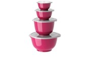 Keuken accessoires - Rosti - Margrethe Bowls - Set of 4 + Lids (Beetroot) - 29966