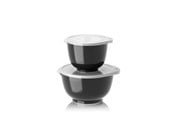 Keuken accessoires - Rosti - Margrethe bowls Set of 2 + lids - Black - 29930