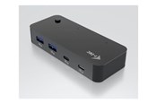 USB hub - I-Tec - hub - universal KVM - 6 ports USB hub - 6 - Zwart - CAKVMHUB2A2C