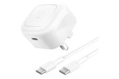 Mobiel - Adapters & Opladers - Belkin BoostCharge power adapter - compact - 24 pin USB-C - 45 Watt - with USB-C cable (1m) - WCA013KQ1MWH-B6