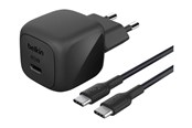 Mobiel - Adapters & Opladers - Belkin BoostCharge power adapter - compact - 24 pin USB-C - 45 Watt - with USB-C cable (1m) - WCA013KQ1MBK-B6