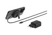 Mobiel - Adapters & Opladers - Belkin BoostCharge Pro wireless charging pad - magnetic - + AC power adapter - 15 Watt - WIA011KQBK