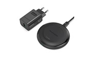 Mobiel - Adapters & Opladers - RAVPower Wireless 10W Qi Charger incl. Quick Charge 3.0 wall charger Black - RP-PC034