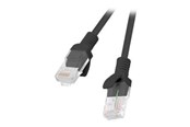Netwerk - kabel - Lanberg patch cable - RAL 9004 - Black - Zwart - 20m - PCU6-10CC-2000-BK