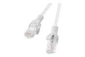 Netwerk - kabel - Lanberg patch cable - 1 m - RAL 7035 grey - Grijs - 1m - PCU6-20CC-0100-S