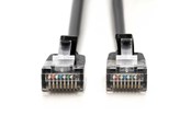 Netwerk - kabel - DIGITUS CAT 6A F-FTP Slim Patch Cord - 0.5m - Zwart - 0.5m - DK-1632-A-005S-BL