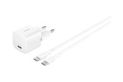 Mobiel - Adapters & Opladers - Belkin BoostCharge power adapter - PPS technology - 24 pin USB-C - 25 Watt - with USB-C cable (1m) - WCA012KQ1MWH-B6