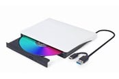 Optische drives - Gembird DVD-USB-031-BW - External - DVD writer - USB 3.1 Gen 1 - Wit - DVD-USB-031-BW
