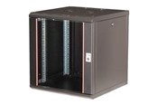 Rackkoffers - Equip Pro Mount - rack - 600x600 mm with glass door removable and lockable panels assembled - 12U - EPM-12-6060-B-CBAA