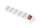 Voedingskabel (extern) - Lanberg - power strip - with circuit breaker - 2500 Watt - PS1-05F-0150-W