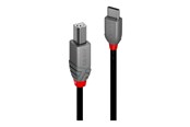 USB-kabel - Lindy Anthra Line - USB-C cable - 24 pin USB-C to USB Type B - 50 cm - 36940