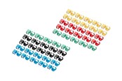 Netwerk - kabel - DIGITUS cable colour coding clips - for patch cable mixed (20 pcs. in each) - A-CC-M