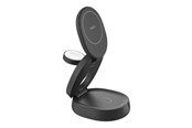 Mobiel - Adapters & Opladers - Belkin BoostCharge wireless charging stand - 3-in-1 magnetic compact - + AC power adapter - 15 Watt - WIZ034KQBK