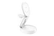 Mobiel - Adapters & Opladers - Belkin BoostCharge wireless charging stand - 3-in-1 magnetic compact - + AC power adapter - 15 Watt - WIZ034KQWH