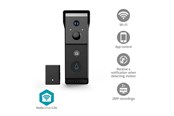 Smart Home - Nedis SmartLife Video Doorphone Wi-Fi Battery 2x Full HD 1080p Cloud Storage (option) / microSD (not included) IP54 With motion sensor Night vision Black - WIFICDP31BK