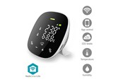 Smart Home - Nedis SmartLife Air Quality Meter Wi-Fi Incl. Display Humidity / Carbon Dioxide (CO2) / Temperature Android™ / IOS White / Black - WIFISA20CBK