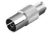 Beelscherm- en tv-kabel - Vivanco STD BKB-N - aerial adapter - 44016
