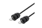 Netwerk - kabel - Deltaco SFTP-63AH-WP - patch cable - 3 m - black - Zwart - 3m - SFTP-63AH-WP