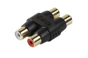 Audiokabel - Vivanco Audio Adapter 2xRCA Female Black - 4008928461022