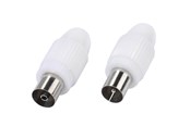 Antennekabel / connector - Vivanco Antenna connectors Coax plug + socket - 4008928480023