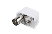 Antennekabel / connector - Vivanco Angled 90° Antenna Connector Coax plug - 4008928480085