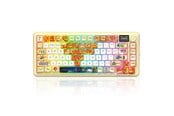 Toetsenbord - REDRAGON K708GF-RGB-PRO Flekact PRO ART keyboard - Gaming toetsenbord - Engels (US international) - Geel - K708GF-RGB-PRO