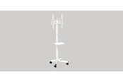 Flat screen TV - Accessoires - Gembird TV floor stand with caster wheels 32"" - 55"" - TVS-55T-03-W