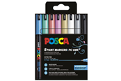 Schrijf- en tekengerei - POSCA PC-1MR - 8 pcs - Water-based pigment - Metallic colors - 401653