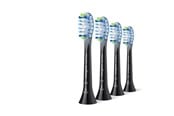 Elektrische tandenborstel - Philips Tandenborstelkoppen Sonicare Premium Plaque Defence- black - 4pcs - HX9044/88