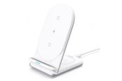 Mobiel - Adapters & Opladers - Aukey LC-A2 Aircore 2 in 1 Wireless Charging Stand - White - LC-A2 White