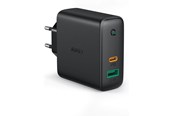 Mobiel - Adapters & Opladers - Aukey PA-D3 60W Dual-Port PD Charger with Dynamic Detect - EU Plug - PA-D3